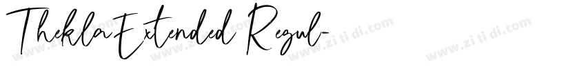 TheklaExtended Regul字体转换 TheklaExtended Regul字体转换